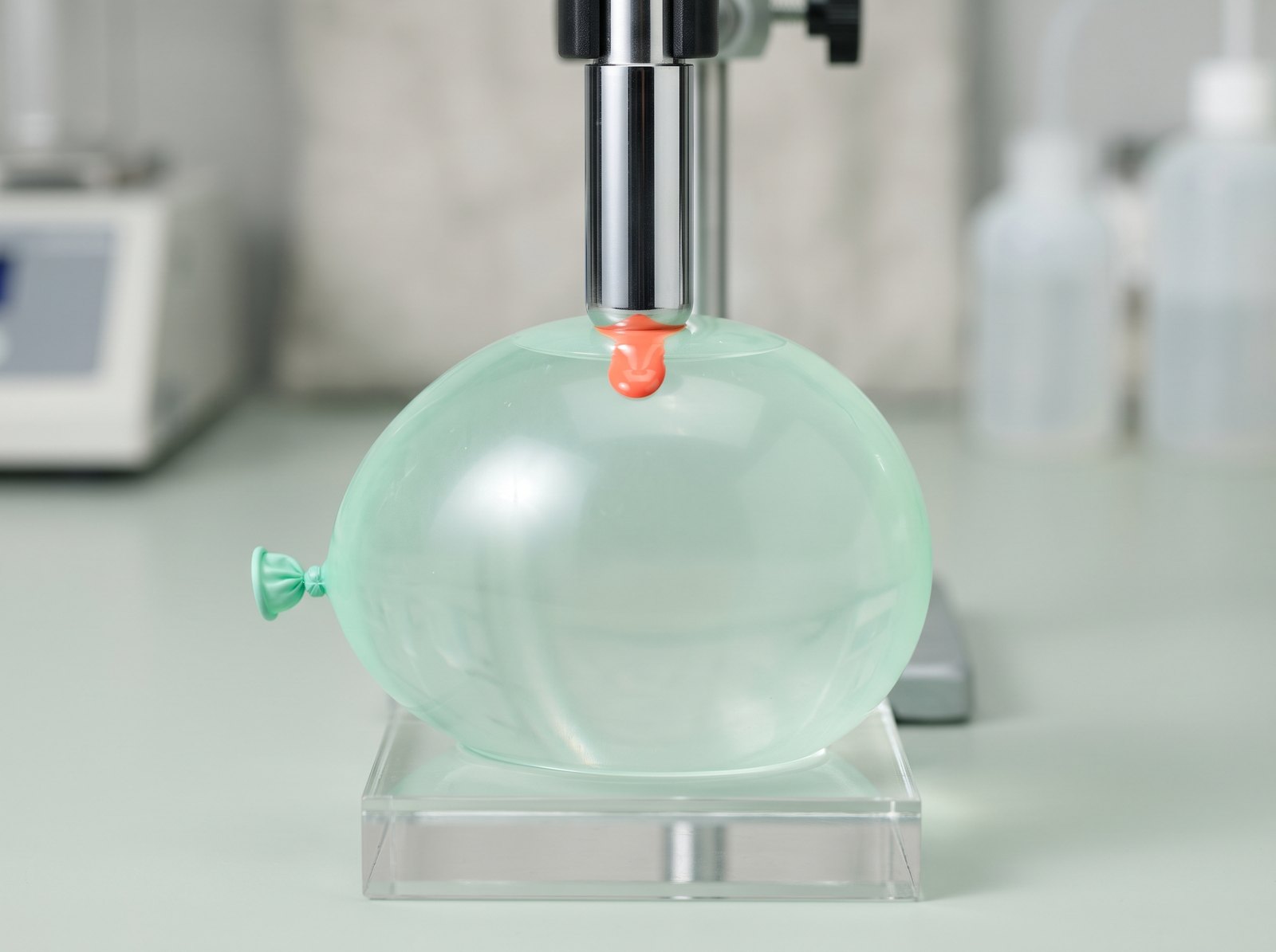 Control — dye remaining on the surface